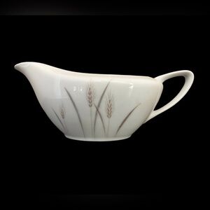 Gravy Boat Sauce Platinum Wheat Fine China of Japan Vintage EUC